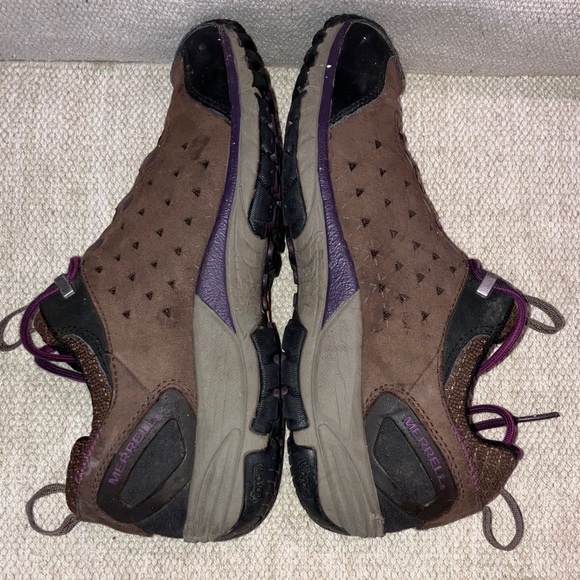 Merrell size 9 wm’s leather vibram air cushion hiking boot /  Shoes - Picture 11 of 16